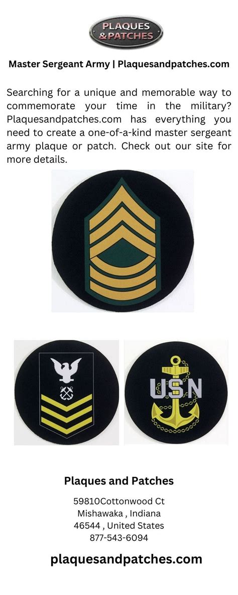 Master Sergeant Army | Plaquesandpatches.com - Plaques and Patches - Medium