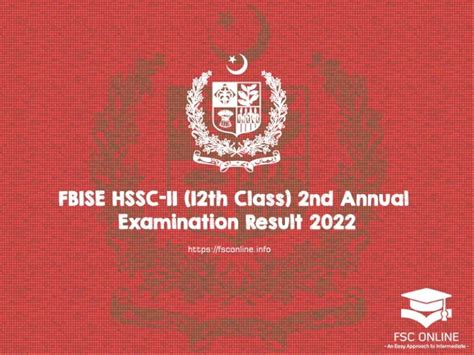 Fbise Hssc Ii Th Class Nd Annual Examination Result