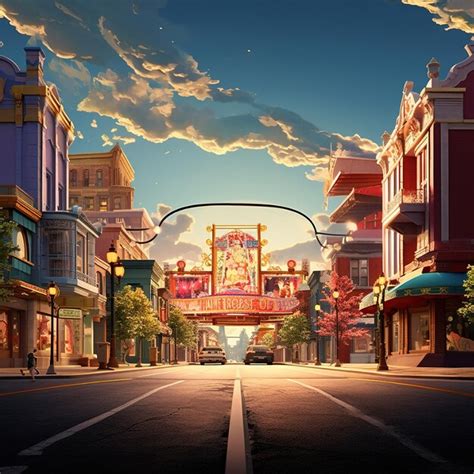 Premium AI Image | a poster for the movie theater is shown in a cartoon ...