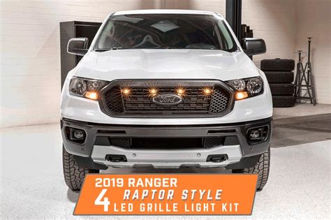 2019 2020 Ford Ranger XLT XL Custom Auto Works Raptor Style 4 LED