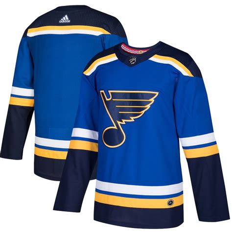 Adidas St Louis Blues Blue Home Authentic Blank Jersey