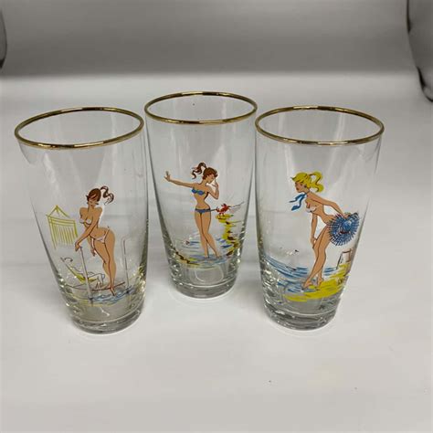 X Vintage Retro Bikini Clad Beach Blonde Women S