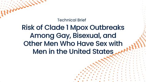 Risk Of Clade 1 Mpox Outbreaks Among Gay Bisexual And Other Men Who