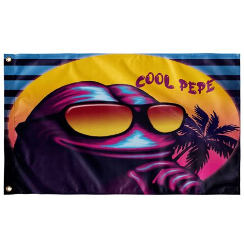 COOL PEPE FLAG - Ravebonfire