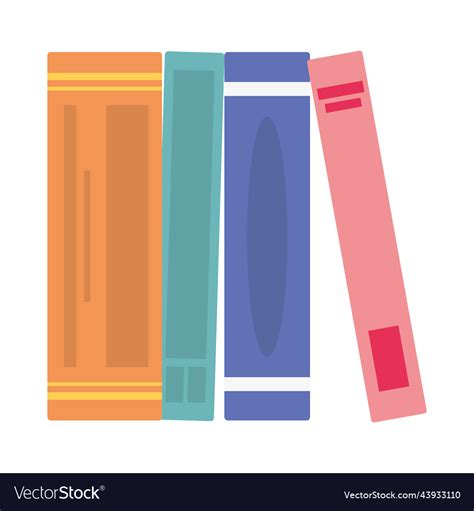 Colorful books icon Royalty Free Vector Image - VectorStock