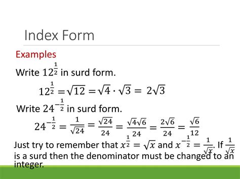 Ppt Adding And Subtracting Surds Powerpoint Presentation Free