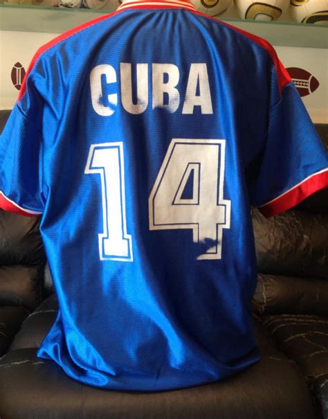 Cuba Soccer Jersey Eliminatories 1993 Number 14