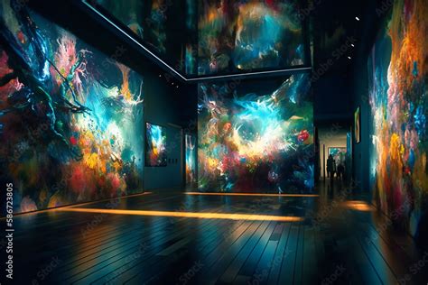 Immersive, interactive digital art installations blur the boundaries between technology and ...