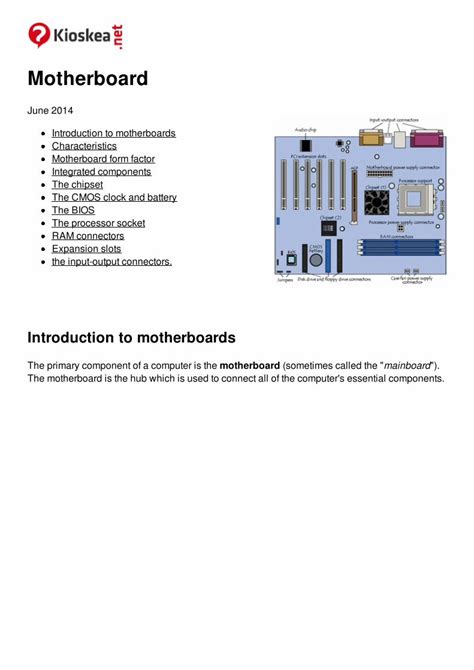 (PDF) Motherboard Tutorial - DOKUMEN.TIPS