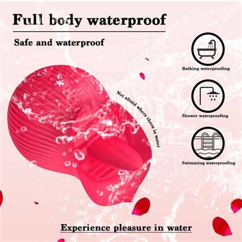 Sseqqi Rose Sex Toys Tongue Licking Vibrator Tits G Spot Squirt Rose Vibrator Sex Toys For Woman