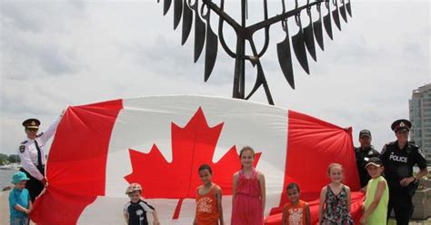 Parliament Hill flag makes its way around Barrie