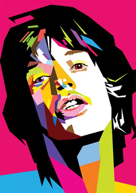 Mick Jagger in WPAP by wedhahai on DeviantArt