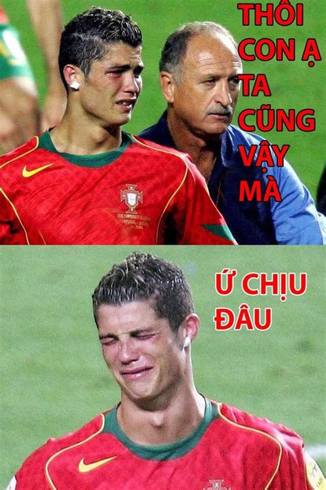 Cười Té Ghế ảnh Chế Ronaldo Khóc Ròng Nhìn Messi Vênh Váo Vào Chung Kết