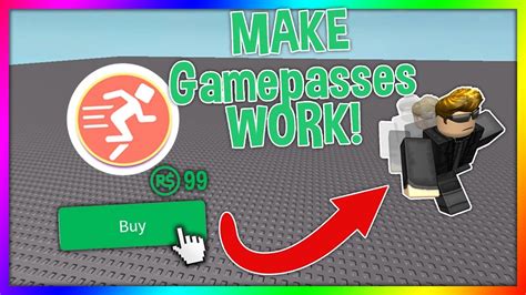 How To Make A Gamepass WORK In ROBLOX Studio Add Gamepasses To Your