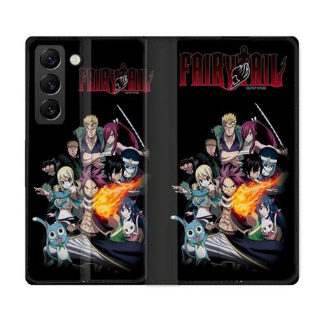 Housse Cuir Portefeuille Samsung Galaxy S Manga Fairy Tail Logo Team