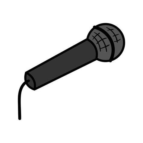 Microphone Karaoke Cartoon Vector Illustrations Royalty Free Vector