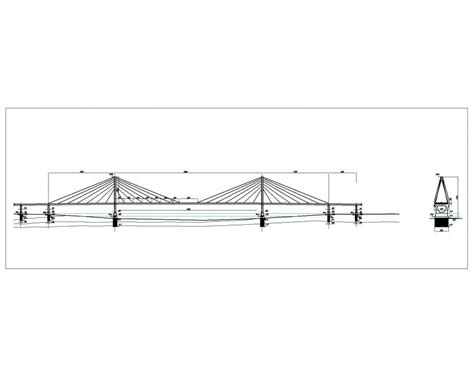 Cable Stayed Bridges Autocad Drawings Cad Models Dwg File Images And