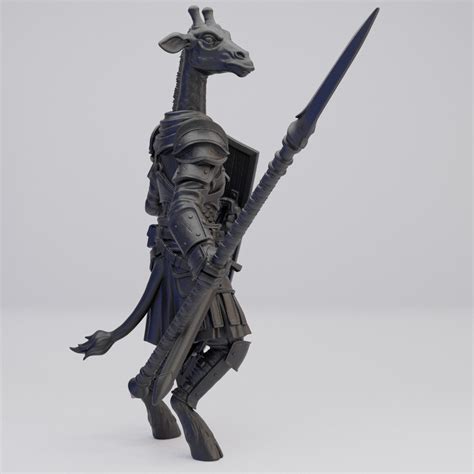 Hot Goblin キリン守護槍C ミニチュア ホットゴブリン 獣人 槍 盾