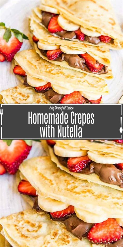 Nutella Crepes Recipe Home Made Interest