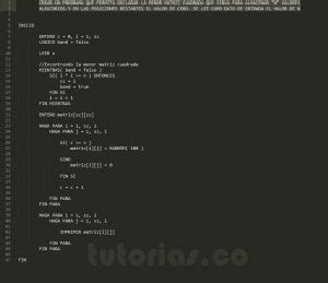 arreglos pseudocodigo tamaño de matriz aleatoria Tutorias co
