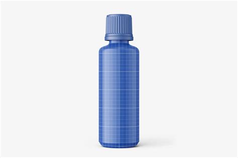 Free Blue Essential Oil Bottle Mockup Psd Psfreebies