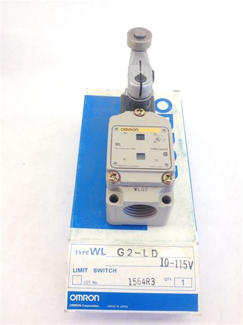 OMRON WL G2 LD ROLLER LEVER ACTUATED GEN PURPOSE LIMIT SWITCH 10A FRONT