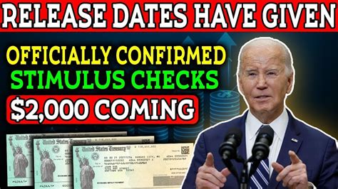 Release Dates Have Been Given 2 000 Stimulus Checks Deposits