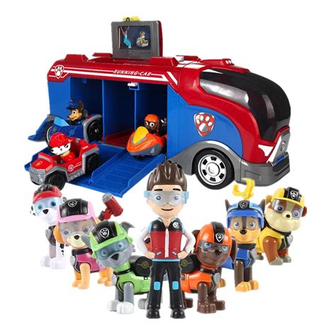 Paw Patrol Dog Toys Cars Sliding Team Big Truck Toys Music Rescue team ...