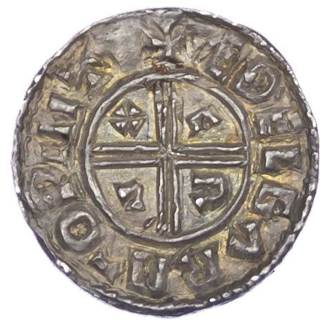 Aethelred Ii Penny Crux Type C Winchester