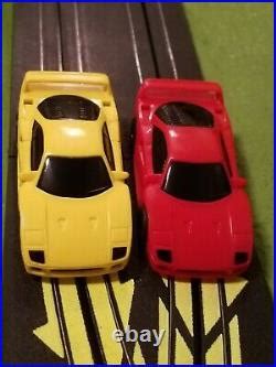 Car Track Set Tyco Ho Scale Banked Double Oval Paper Clip Slot Car