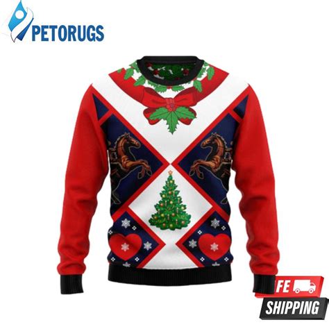 Cowboy Hz92806 Ugly Christmas Sweaters Peto Rugs