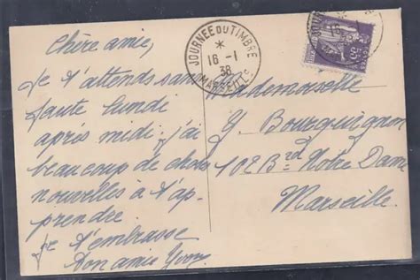 CARTE JOURNEE Du Timbre 1938 Marseille Paix 2 EUR 10 00 PicClick FR