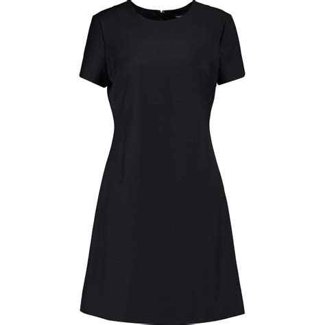 Theory Jatinn Short Sleeve Traceable Wool Suiting Dress Evachic