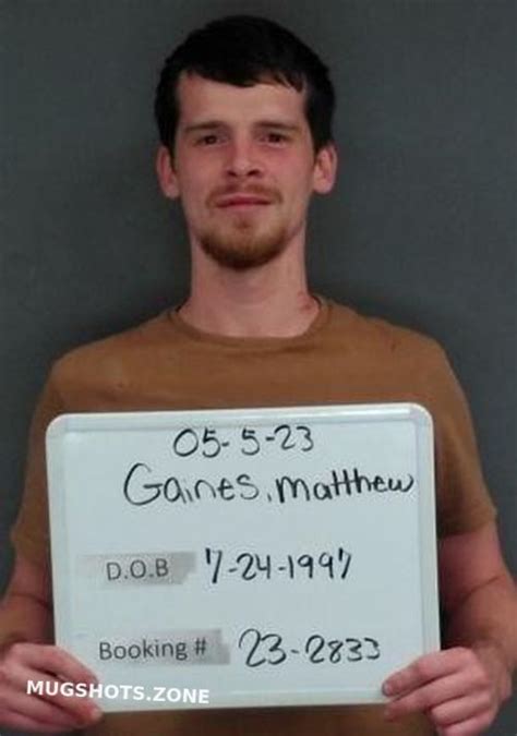 Gaines Matthew 05 05 2023 Sebastian County Mugshots Zone