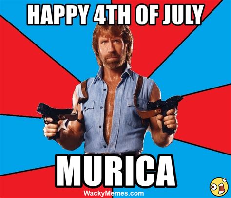 Happy 4th Of July MURICA – Chuck Norris – Wacky Memes