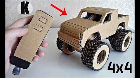 Как сделать машинку из картона How To Make A Car From Cardboard Youtube