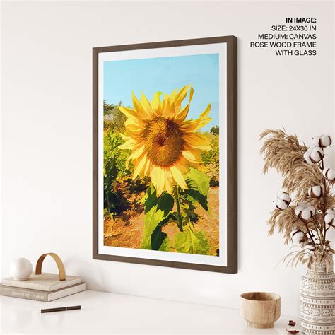 Abstract sunflower painting - BestOfBharat