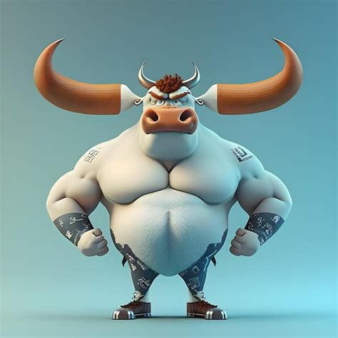 Premium Photo The Mighty Bull A Symbol Of Strength And Power