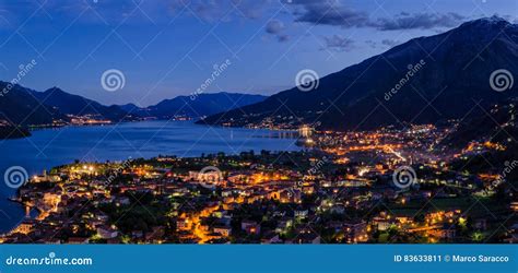 Lago Di Como Lake Como High Definition Panorama Stock Image Image Of