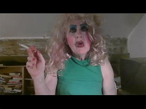 Fuckpig Old Pansy Milf Fag Slut Sarah Humiliatingly Displays Her Cum Stained Pink Mini Skirt As