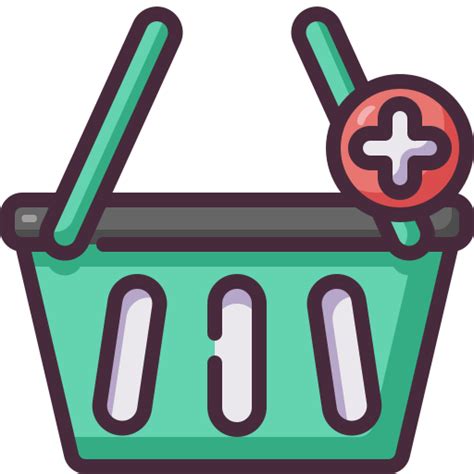 Icono De Cesta De La Compra Generic Outline Color