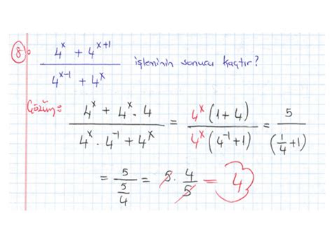 Matesorularmatik 9 Sınıf Üslü İfadeler Ve Denklemler Çözümlü 10 →