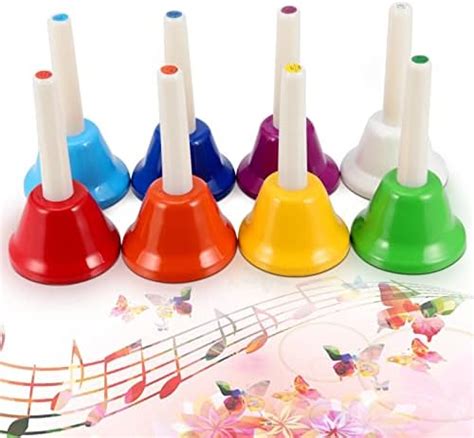 Amazon Rhythm Band 8 Note Metal Hand Bells Set Of 8 Toys Games