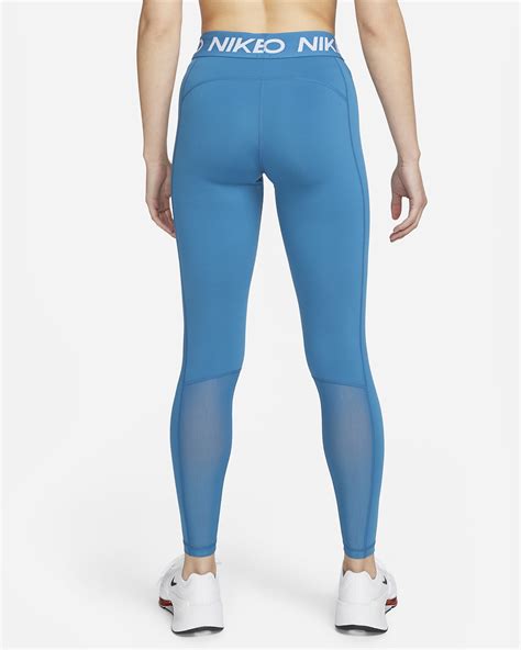 Nike Pro Women S Mid Rise Mesh Panelled Leggings Nike BE