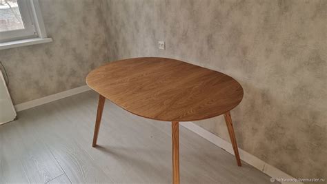 Стол круглый раздвижной из массива дуба в интернет-магазине Ярмарка ...