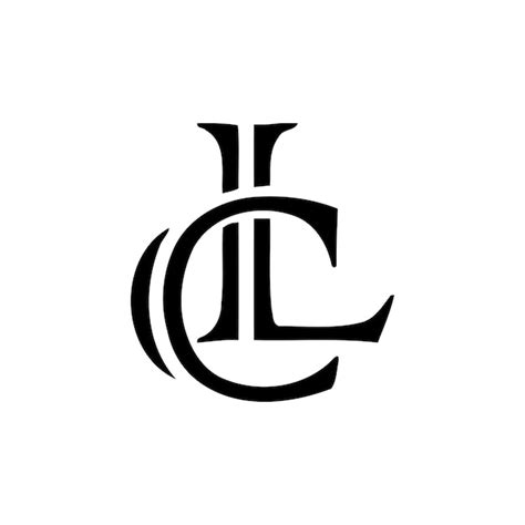 Cl Initials Design Do Logotipo Logotipo Da Carta Inicial Modelo De