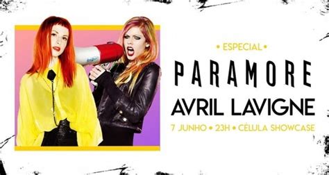 Esp Paramore Avril Lavigne Jun Sex C Lula Showcase Em