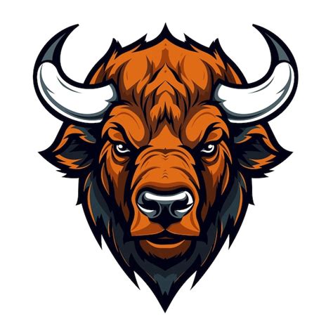 Premium Vector | Buffalo mascot Logo