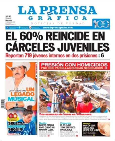 Periódico La Prensa Gráfica El Salvador Periódicos De El Salvador