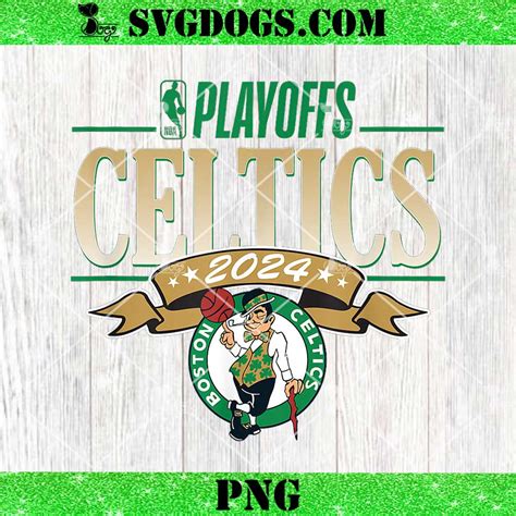 NBA Licensed Boston Celtics 2024 Playoffs PNG